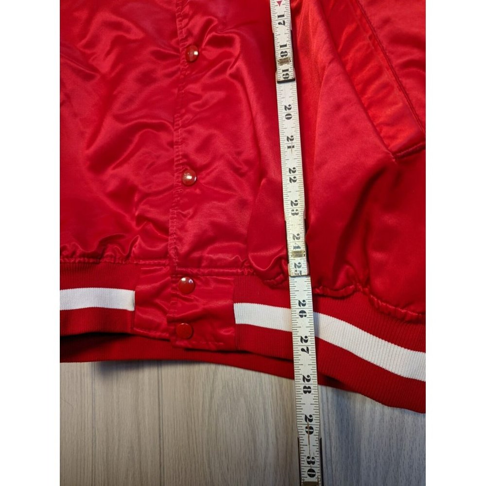 VTG 90s CINCINNATI REDS MLB THROWBACK STARTER SATIN DIAMOND COLLECTION JACKET XL - Picture 9 of 10